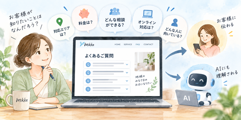 伝わるFAQとAI活用の相談風景