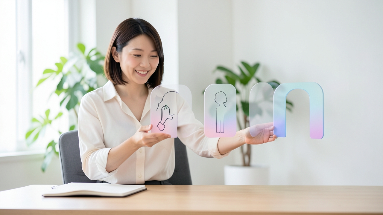AIを使わない人の前にある4つの異なる壁を表したイメージ