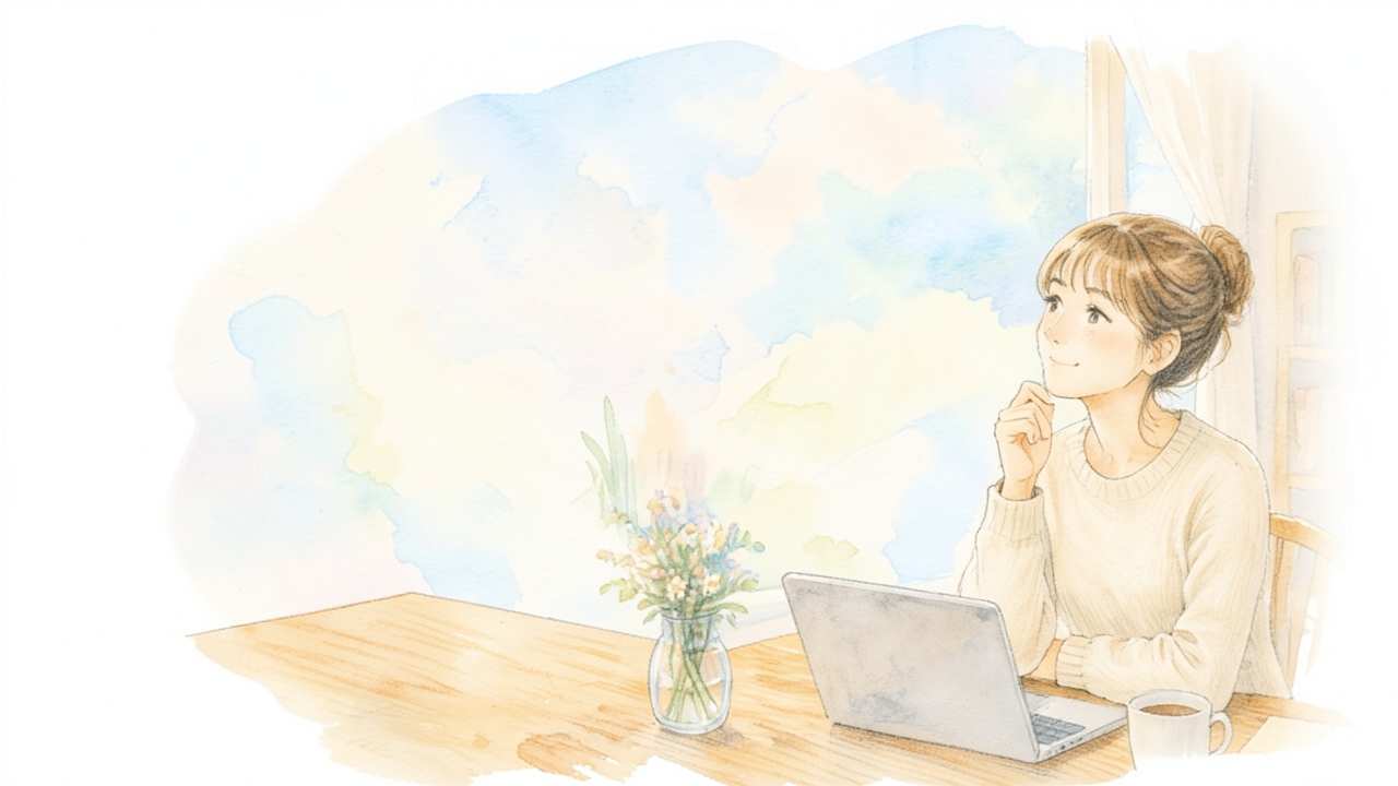 書いた記事を1枚の表で管理する様子のイラスト