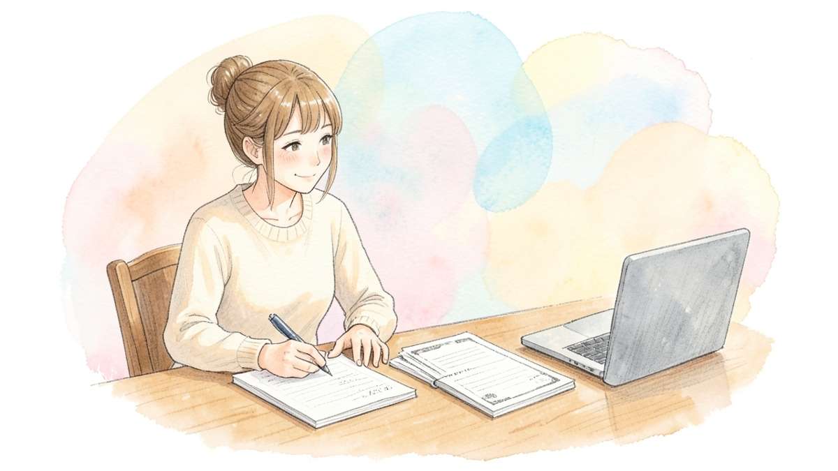 ひとつの出来事から記事を2本書く方法の記事のイラスト