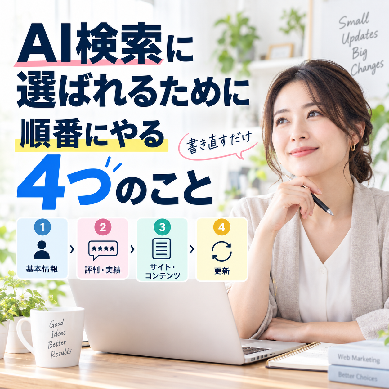AI検索に選ばれる4つの工夫