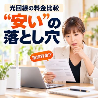 光回線、安さの落とし穴