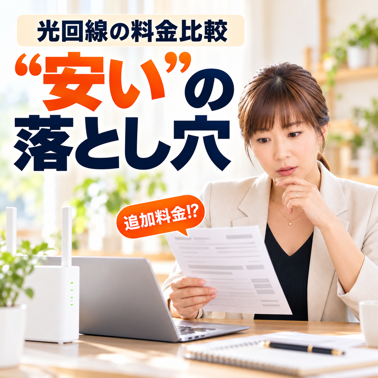 光回線、安さの落とし穴
